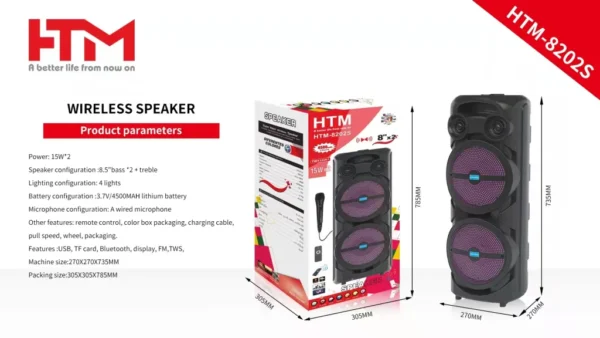 PARLANTE HTM 8202s - Imagen 3